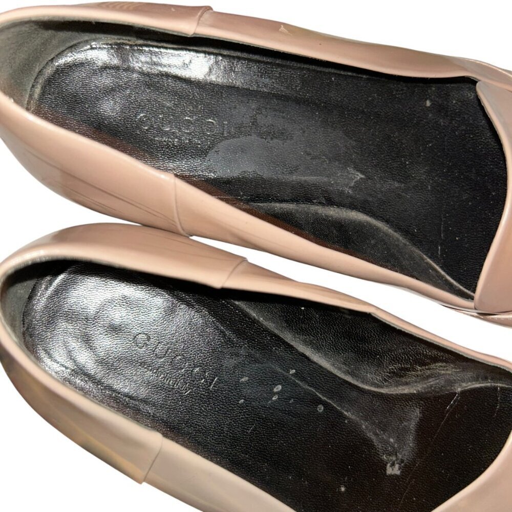 Gucci Beige Leather Loafers with Silver Accents - Picture 8 of 13